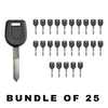 25 X 2000-2001 Mitsubishi - MIT9 Transponder Key - (4D 60 Chip) (AFTERMARKET) (BUNDLE OF 25)