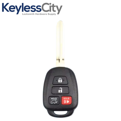 2016-2020 Toyota Tacoma / 4-Button Remote Head Key / PN: 89070-04020 / HYQ12BDP (H Chip)