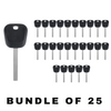 25 X 2008-2020 GM - B120 / B121 Transponder Key (46 Circle + Chip) (AFTERMARKET) (BUNDLE OF 25)