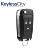 2010-2021 Chevrolet / 4-Button Flip Key / PN: 5921872 / OHT05918179 / HU100 / PEPS (AFTERMARKET)