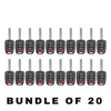 20 X 2016-2019 Honda Accord / 4-Button Remote Head Key / PN: 35118-T2A-A60 / MLBHLIK6-1TA (AFTERMARKET) (BUNDLE OF 20)