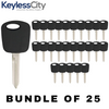 25 X Ford Lincoln Mercury Mazda H72 Transponder Key (4C) (AFTERMARKET) (BUNDLE OF 25)