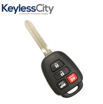 2014-2019 Toyota / 4-Button Remote Head Key / PN: 89070-02880 / HYQ12BEL (AFTERMARKET)