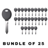 25 X Chrysler/ Dodge/ Jeep Y160 Transponder Key (4D64) (AFTERMARKET) (BUNDLE OF 25)