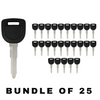 25 X 2003-2014 Mazda MZ24 / MZ34 Transponder Key ( Chip 4D63 80 Bit ) (AFTERMARKET) (BUNDLE OF 25)