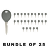 25 X 2001-2005 Dodge / Chrysler / Jeep / Y165 Transponder Key (Chip 4D61) (AFTERMARKET) (BUNDLE OF 25)
