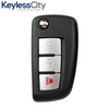 2002-2008 Nissan Infiniti / 3-Button Flip Key / NEW STYLE / 28268-5W501/ KBRASTU15 / (AFTERMARKET)