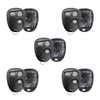 5 X 1996-2002 GM / 3-Button Keyless Entry Remote SHELL / PN: 16245100-29 / ABO1502T / Black (AFTERMARKET) (Bundle of 5)