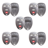 5 X 2007 GMC Yukon XL 2500 4-Button Keyless Entry Remote SHELL For OUC60221 (AFTERMARKET)(Bundle of 5)