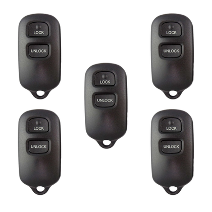 5 X 1995-2008 Toyota Keyless Entry Remote SHELL For GQ43VT14T (Bundle of 5)