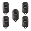 5 X 1995-2008 Toyota Keyless Entry Remote SHELL For GQ43VT14T (Bundle of 5)