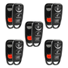 5 X 2006-2016 Hyundai Kia / 4-Button Keyless Entry Remote SHELL / OSLOKA-310T (AFTERMARKET)(Bundle of 5)