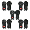 5 X 1997-2007 Dodge Durango Keyless Entry Remote SHELL For GQ43VT9T - Black (AFTERMARKET)(Bundle of 5)