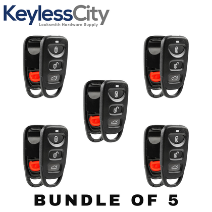 5 X 2006-2016 Hyundai Kia / 4-Button Keyless Entry Remote SHELL / OSLOKA-310T (AFTERMARKET)(Bundle of 5)