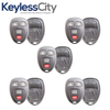 5 X 2007 GMC Yukon XL 2500 4-Button Keyless Entry Remote SHELL For OUC60221 (AFTERMARKET)(Bundle of 5)