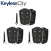 3 X 2014-2019 Cadillac / 6-Button Smart Key SHELL For HYQ2AB, HYQ2EB (AFTERMARKET) (Bundle of 3)