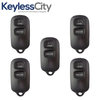 5 X 1995-2008 Toyota Keyless Entry Remote SHELL For GQ43VT14T (Bundle of 5)