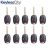 10 X 2003-2010 Honda Accord Element / 4-Button Remote Head Key / OUCG8D-380H-A (AFTERMARKET) (BUNDLE OF 10)