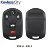 5 X 2005-2007 Cadillac STS / 5-Button Keyless Entry Remote SHELL / M3N65981403 (AFTERMARKET)(Bundle of 5)