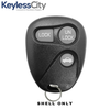 5 X 1996-2002 GM / 3-Button Keyless Entry Remote SHELL / PN: 16245100-29 / ABO1502T / Black (AFTERMARKET) (Bundle of 5)