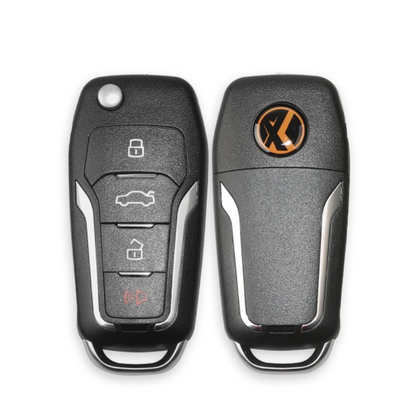 Xhorse XNFO01EN VVDI Key Tool Ford Style Wireless Flip universal Remote, 4Buttons