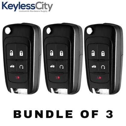 3 X 2010-2020 GM / 5-Button Flip Key / OHT01060512 (AFTERMARKET) (BUNDLE OF 3)