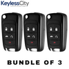 3 X 2010-2020 GM / 5-Button Flip Key / OHT01060512 (AFTERMARKET) (BUNDLE OF 3)