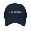 Sun Visor Hat with Locksmith Logo - Navy blue Color