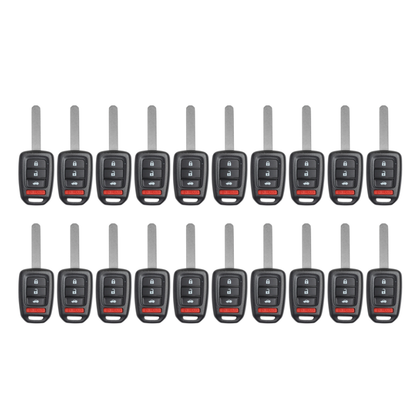 20 X 2016-2019 Honda Accord / 4-Button Remote Head Key / PN: 35118-T2A-A60 / MLBHLIK6-1TA (AFTERMARKET) (BUNDLE OF 20)