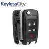 2010-2019 GM / 5-Button Flip Key SHELL For OHT01060512 (Aftermarket)