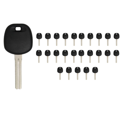 25 X 1997-2005 Lexus - TOY48 Transponder Key - Short Blade - (4C Chip) (AFTERMARKET) (BUNDLE OF 25)