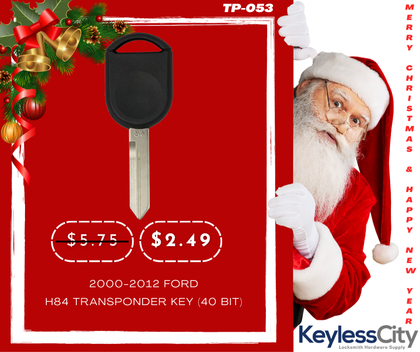 H84 Ford Transponder Key (40 Bit) (AFTERMARKET)