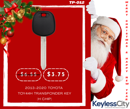 2013-2020 Toyota - TOY44H Transponder Key (H Chip) (AFTERMARKET)