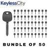 50 X 2017-2020 Subaru B110 Transponder Key / H Chip (AFTERMARKET) (BUNDLE OF 50)