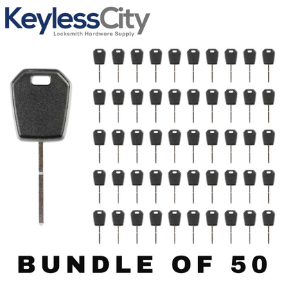 50 X 2013-2020 Ford Lincoln Side-Mill Transponder Key 128 Bit / HU101 (AFTERMARKET) (BUNDLE OF 50)