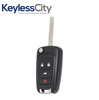 2010-2021 Chevrolet / 4-Button Flip Key / PN: 5921872 / OHT05918179 / HU100 / PEPS (AFTERMARKET)