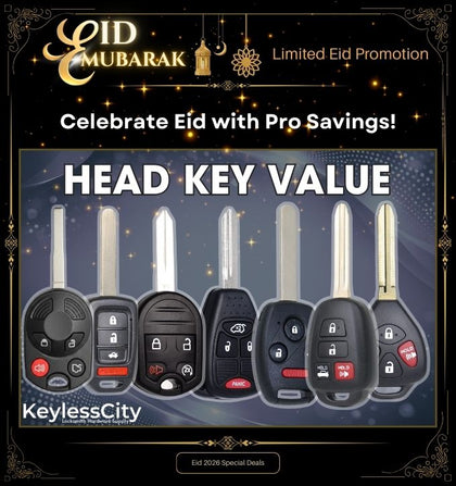 15 pcs Most Popular Remote Head Keys Variety Pack – Locksmith Starter (BUNDLE OF 15)
