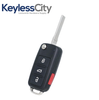 3 X 2011-2016 Volkswagen / 4-Button Remote Flip Key / 5K0837202AE / NBG010180T / 315 MHz (AFTERMARKET) (BUNDLE OF 3)