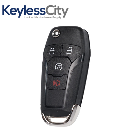 2 X 2015-2022 Ford F-Series Raptor Ranger / 4-Button Flip Key / 164-R8134 / N5F-A08TDA (AFTERMARKET) (BUNDLE OF 2)