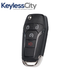 2 X 2015-2022 Ford F-Series Raptor Ranger / 4-Button Flip Key / 164-R8134 / N5F-A08TDA (AFTERMARKET) (BUNDLE OF 2)