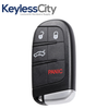 2 X 2015-2023 Dodge Chrysler / 4-Button Smart Key / PN: 68394196AA / M3M-40821302 M3N-40821302 (AFTERMARKET) (BUNDLE OF 2)