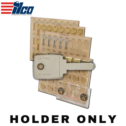 Ilco - EIP-KH40 - Engrave-It - Kaba Gemini Level 3 Key (Rectangular Head) Key Holder - Holds 24 - for Engrave-It Pro Machine