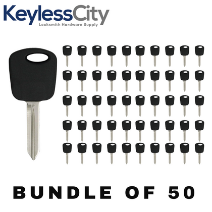 50 X H74 / H86 Ford Mazda Lincoln Transponder Key (4D60 Chip) (AFTERMARKET) (BUNDLE OF 50)