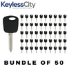 50 X H74 / H86 Ford Mazda Lincoln Transponder Key (4D60 Chip) (AFTERMARKET) (BUNDLE OF 50)