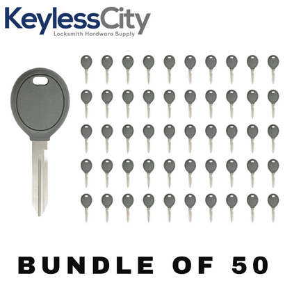 50 X 2001-2005 Dodge / Chrysler / Jeep / Y165 Transponder Key (Chip 4D61) (AFTERMARKET) (BUNDLE OF 50)