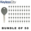 50 X 2001-2005 Dodge / Chrysler / Jeep / Y165 Transponder Key (Chip 4D61) (AFTERMARKET) (BUNDLE OF 50)