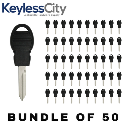 50 X Y170 Chrysler / Dodge / Jeep Transponder Key (AFTERMARKET) (BUNDLE OF 50)