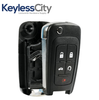 2010-2019 GM / 5-Button Flip Key SHELL For OHT01060512 (Aftermarket)