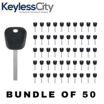 50 X 2008-2020 GM - B120 / B121 Transponder Key (46 Circle + Chip) (AFTERMARKET) (BUNDLE OF 50)