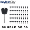 50 X 2008-2020 GM - B120 / B121 Transponder Key (46 Circle + Chip) (AFTERMARKET) (BUNDLE OF 50)